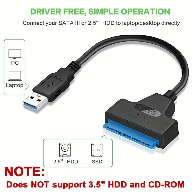 Cable SATA A USB 3.0 para hdd externo