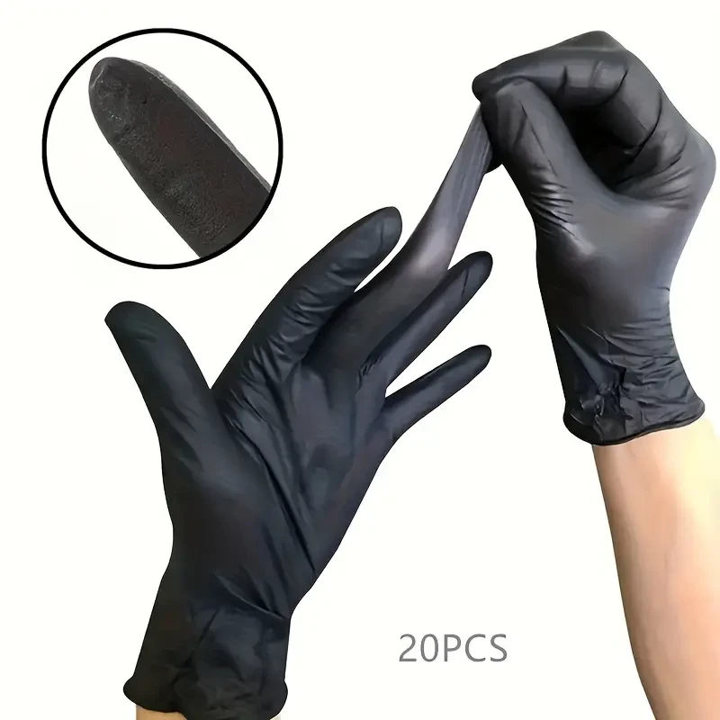 Guantes de Nitrilo Negros Duraderos