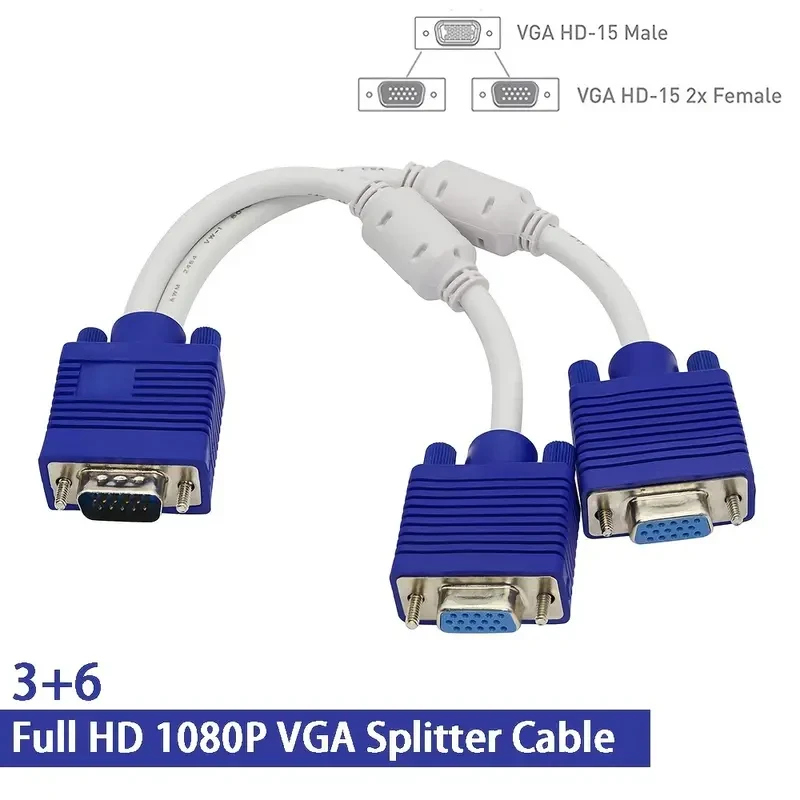 VGA Splitter Cable Dual