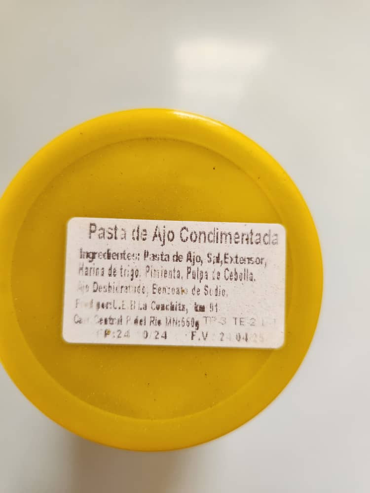 Pasta de Ajo Condimentada