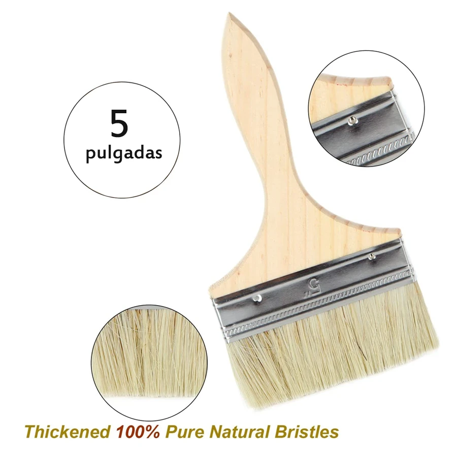 Brochas De Pelos Amarillos 5 Pulgadas