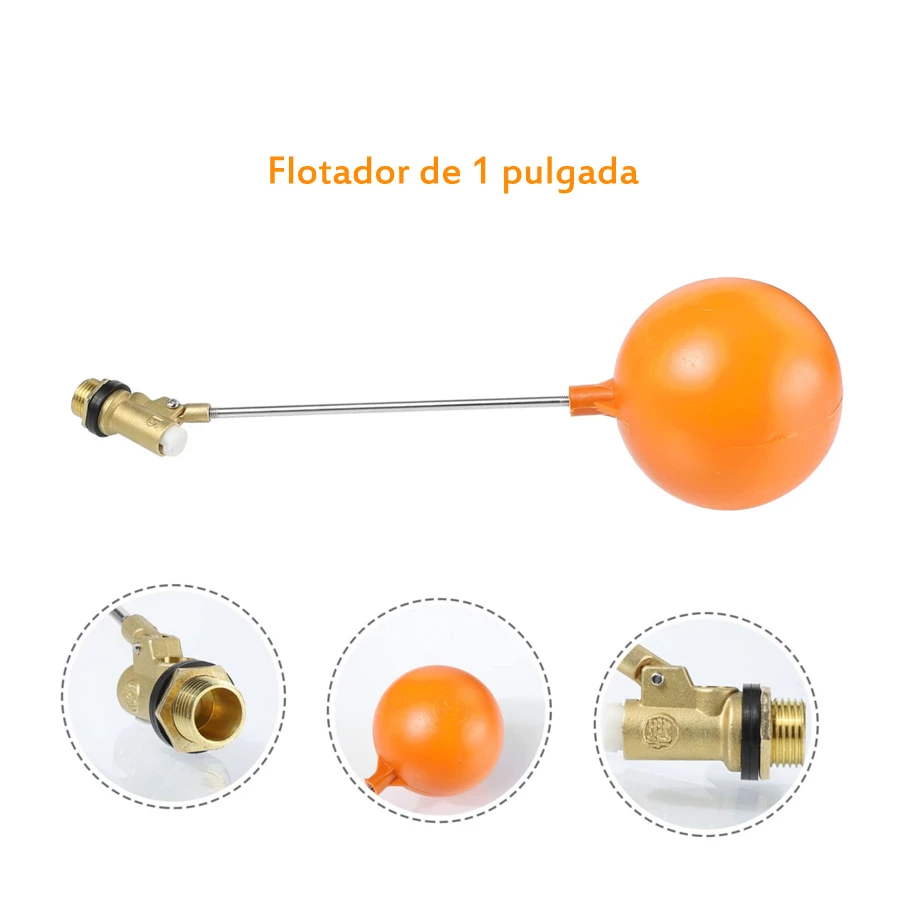 Válvula de flotador para tanque de agua 1 pulgada