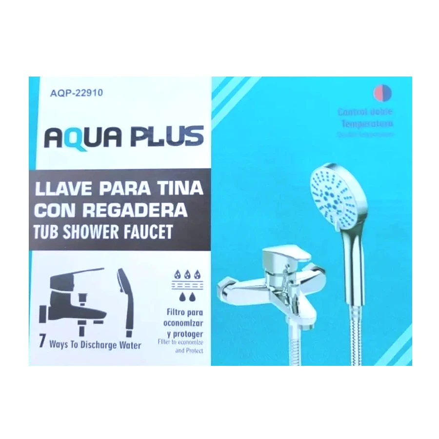 Llave para tina con regadera AQP-22910