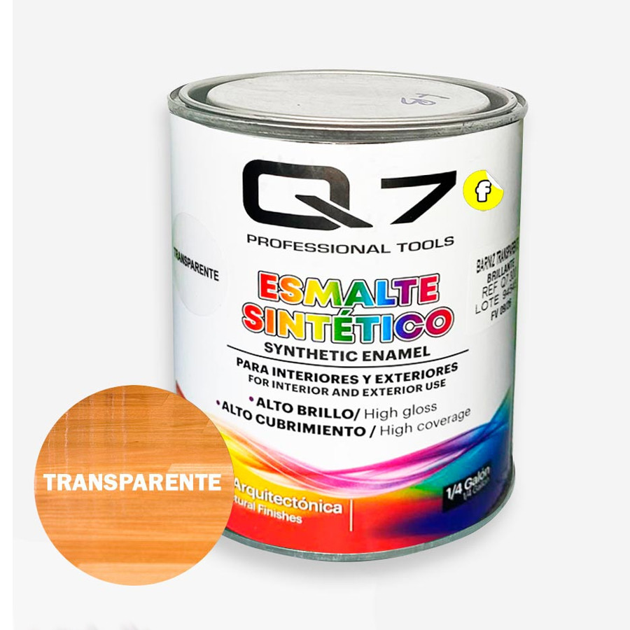 Barniz Transparente 1/4 Galón Q7