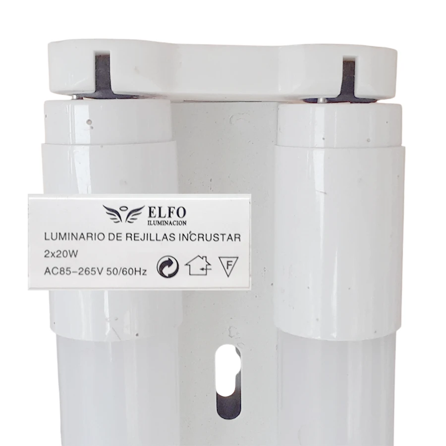 Luminaria de Rejillas 2x20w AC85-265v ELFO 2m