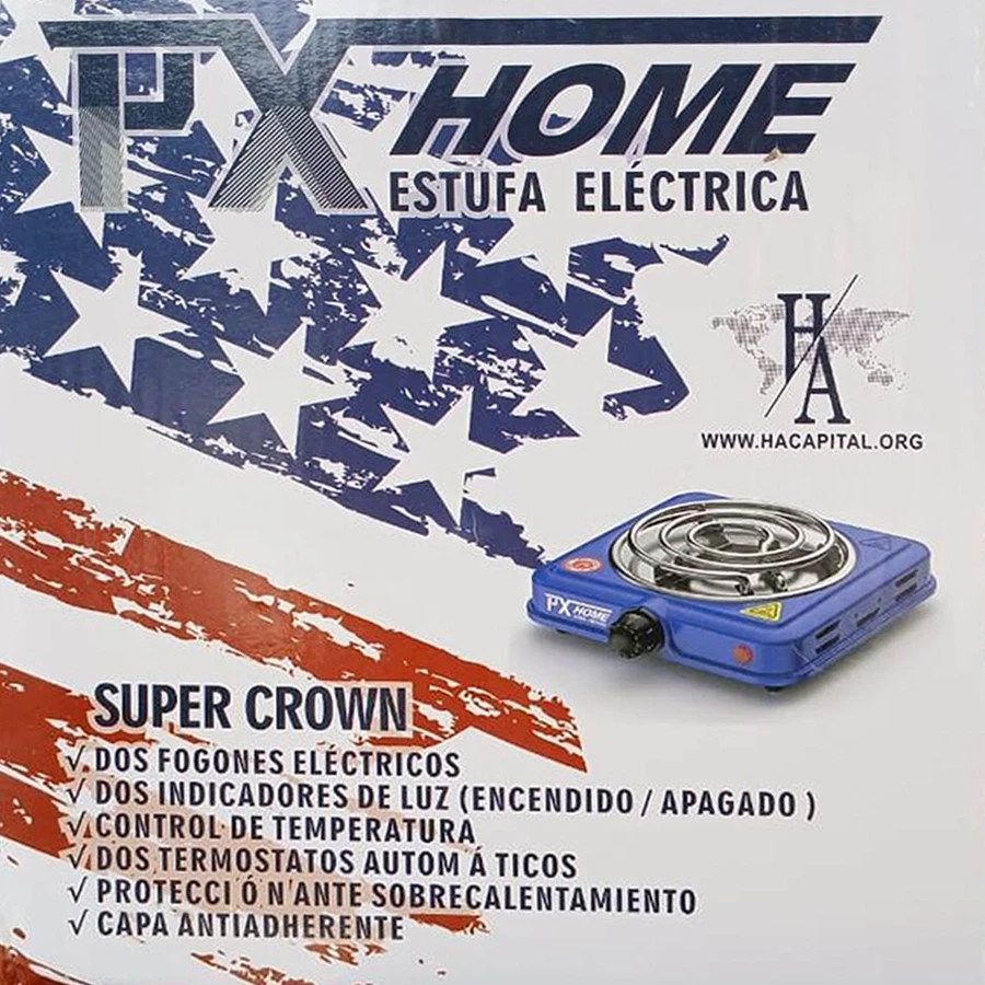 Estufa eléctrica portátil 1 Boca 110v