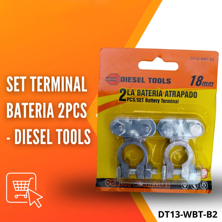 Set de terminales para baterias de 18mm Diesel Tools DT13-WBT-B2